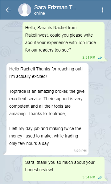 TopTrade scam review sara