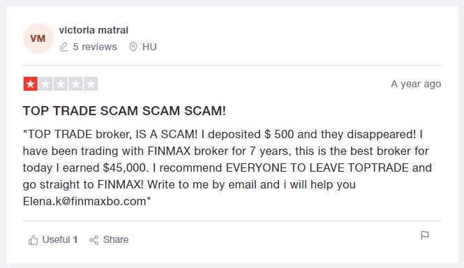 TopTrade scam review victoria